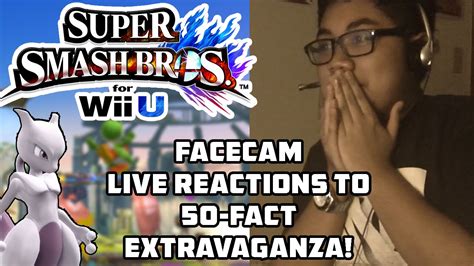 Full Facecam Live Reactions To The Super Smash Bros For Wii U Fact