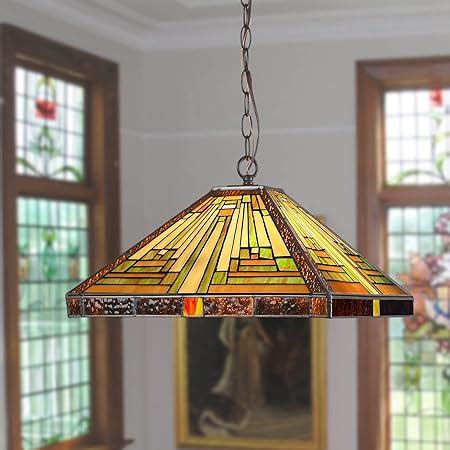 Robert Louis Tiffany Stratford Bronze Pendant Chandelier Lighting 20 3