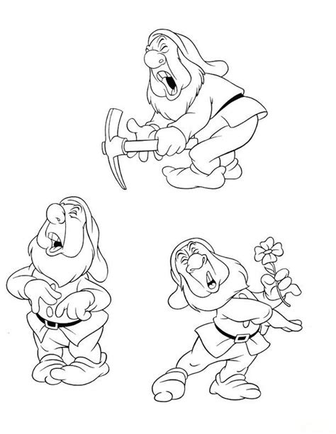 Disney Seven Dwarfs Coloring Pages