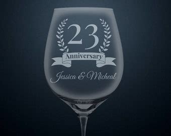 Year Rd Wedding Anniversary Gift Stemless Wine Glass Rd