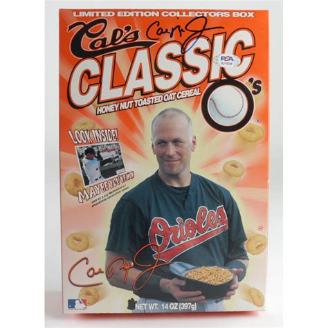 Cal Ripken Jr Signed Cal S Classic Cereal Box PSA COA See