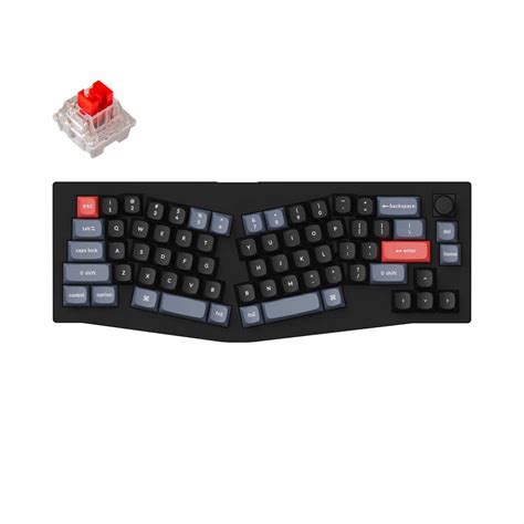 Механична клавиатура Keychron V Alice Layout Carbon Black Switches Red Hot Swap Knob eMAG bg