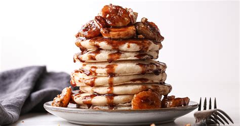 Bananas Foster Pancakes - Wife Mama Foodie