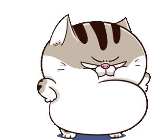 Ami Fat Cat Sticker Ami Fat Cat Hmpf Discover Share Gifs