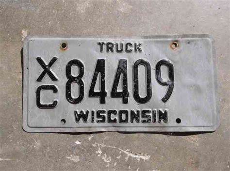 Wisconsin Truck license plate # 84409