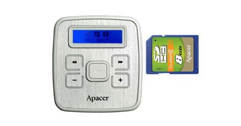 Apacer AU-232 - MP3 player 4 GB + slot za SD karticu Cena, Prodaja