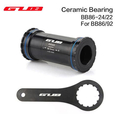 GUB BB86 24 22mm Ceramic Bearings Bicycle Press Fit Bottom Brackets