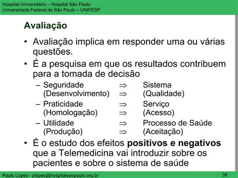 Apresenta O Geral Sobre O Tema Telemedicina E Telessa De Ppt