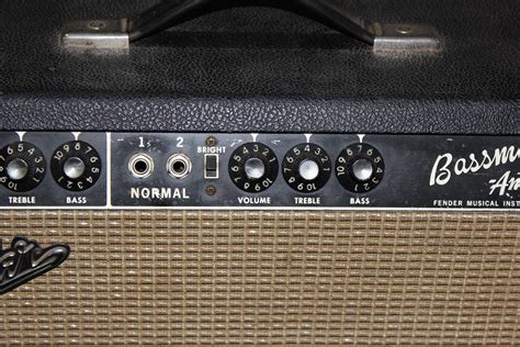 Fender Bassman Black Face Watts All Tube Head Action