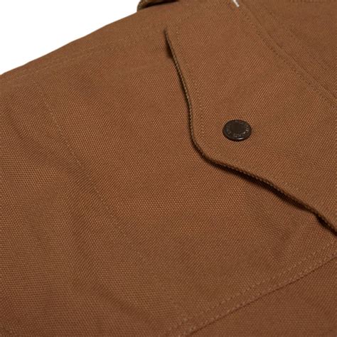 Engineered Garments Upland Vest Brown 115oz Duck Canvas End