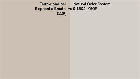 Farrow And Ball Elephants Breath 229 Vs Natural Color System S 1502