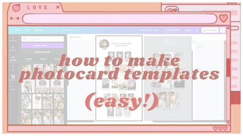 How I Make My Own Kpop Photocard Templates A Simple Canva Tutorial