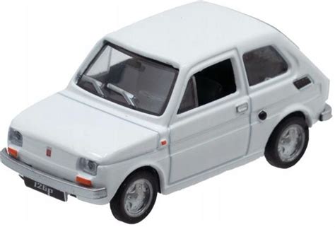 Metalowy model 3D zabawka Fiat 126P Maluch biały Ceny i opinie Ceneo pl