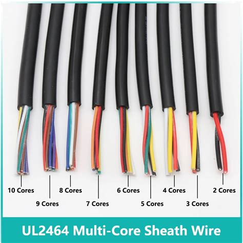 2 5 10M UL2464 Sheathed Wire 30 28 26 24 22 20 18 16 AWG Cable