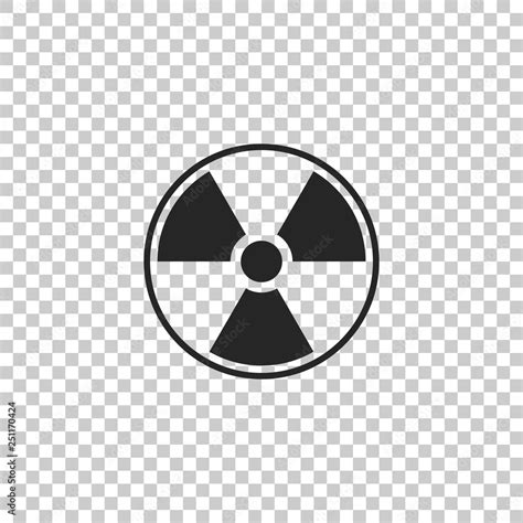 Radioactive Icon Isolated On Transparent Background Radioactive Toxic