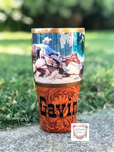 Western Tumbler Picture Tumbler Custom Tumbler Western Etsy