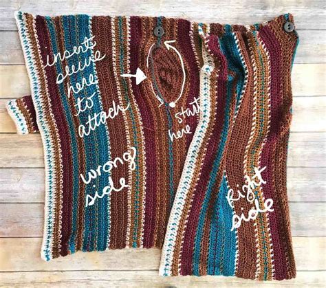 Navajo Inspired Blanket Cardigan Free Crochet Pattern Beginner