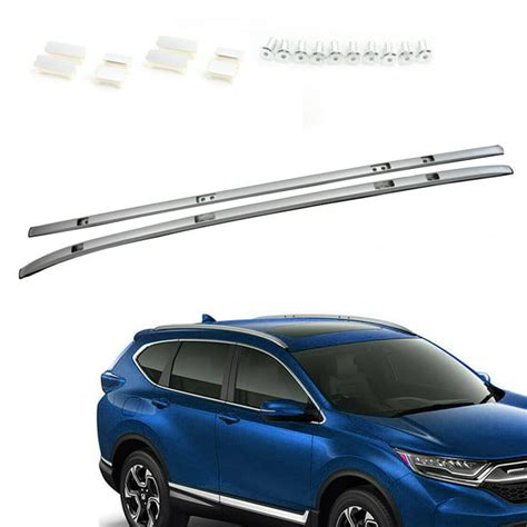 Motorgenic Pair Silver Aluminium Roof Rack Rail Fits For Honda Crv Cr V 2017 2018 2019 2020