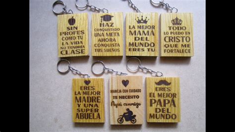 Llaveros De Madera Personalizados Con Grabado Laser Daja Dj Idea