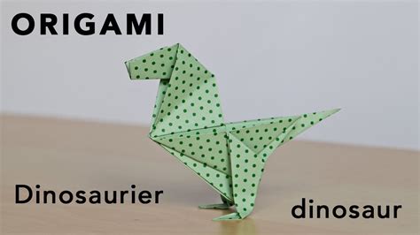 Origami Dino Dinosaurier Dinosaur Leicht Anleitung Tutorial LTB YouTube