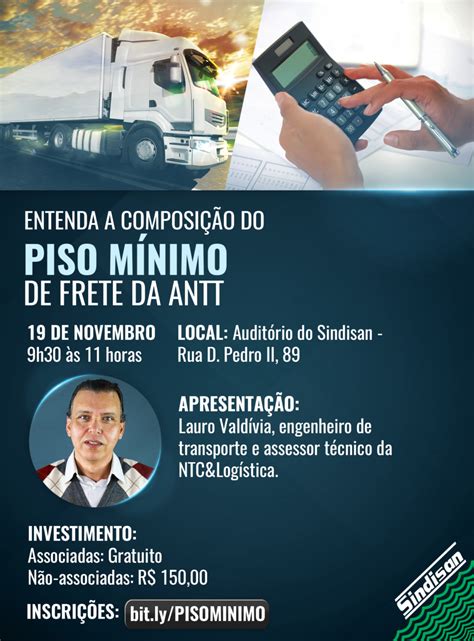 Entenda A Composi O Do Piso M Nimo De Frete Da Antt Sindisan