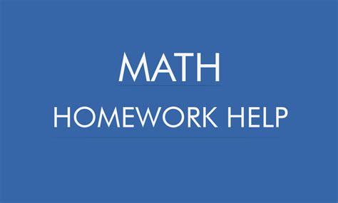 Helping Kids With Math Homework Ildeplus