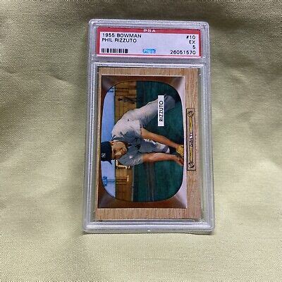 1955 Bowman Phil Rizzuto Card 10 New York Yankees PSA 5 HOF EBay