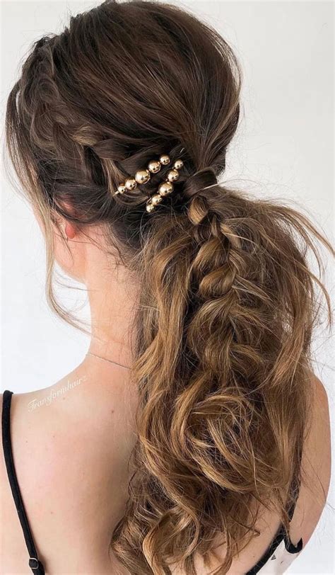 Cute Hairstyles For Any Occasion Braided Texture Ponytail