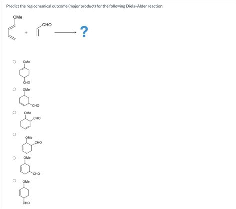 Solved Predict The Major Products For The Following