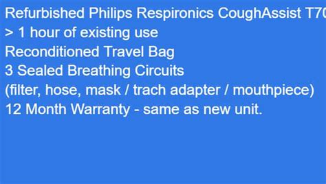 Cough Assist T70 Philips Respironics Cough Assist T70