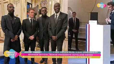 FALLY IPUPA invité par le président français Emmanuel Macron pour