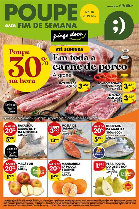 Antevisão Folheto Pingo Doce Lojas Madeira Fim de Semana Promoções 16 a