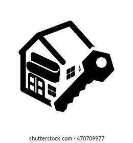 Home House Key Silhouette Real Estate Stock Vector (Royalty Free) 470709977 | Shutterstock