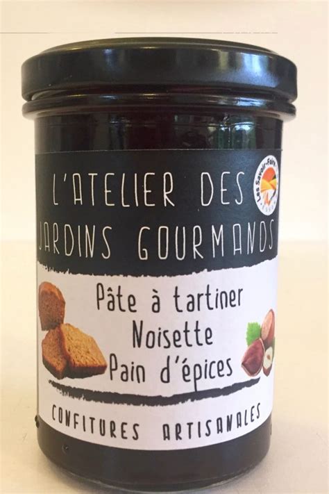 Pâte à tartiner noisette pain d épices L atelier des Jardins Gourmands