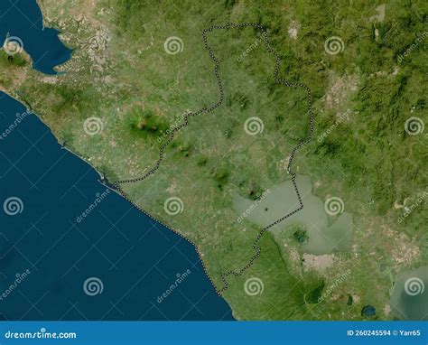 Leon Nicaragua Low Res Satellite No Legend Stock Illustration