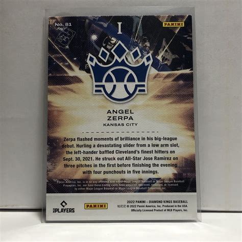 Panini Diamond Kings Angel Zerpa Rookie Kansas City Royals Ebay