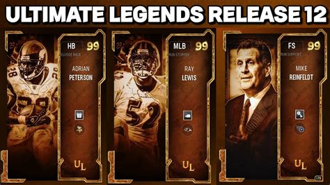 Ultimate Legends Ovr Adrian Peterson Ray Lewis Ltd Mike Reinfeldt