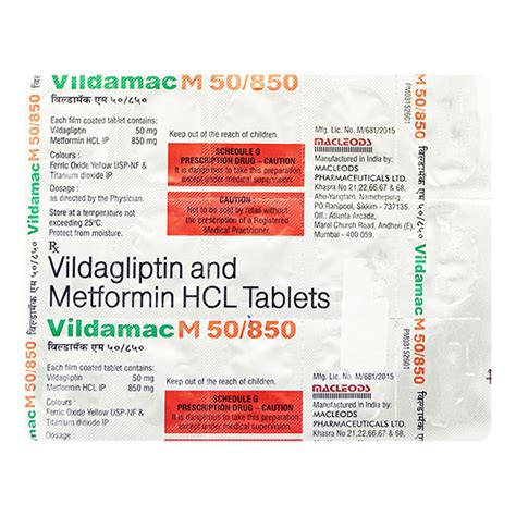 Vildamac M Mg Tablet S Price Uses Side Effects Netmeds