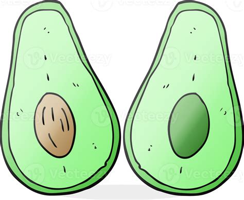 Mano Dibujado Dibujos Animados Aguacate Png