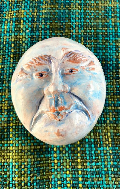 The Man in the Moon, Wall Art Sculpture. in Celebration of the Blue ...