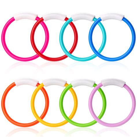 Snapklik.com : JOYIN Dive Rings Pool Toys, 8 Pcs Colorful Pool Rings ...