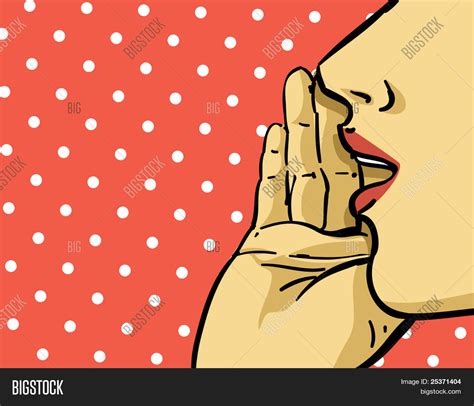 Woman Gossip Retro Vector Photo Free Trial Bigstock