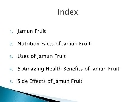 5 Amazing Health Benefits Of Jamun Fruit Ppt Free Download