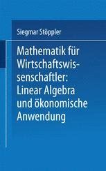 Mathematik F R Wirtschaftswissenschaftler Lineare Algebra Und