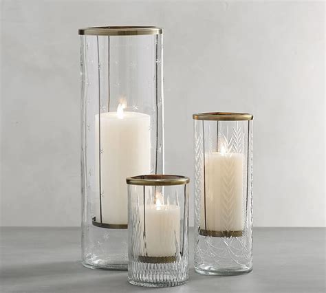 Cut Glass Hurricanes Candle Holder Pottery Barn