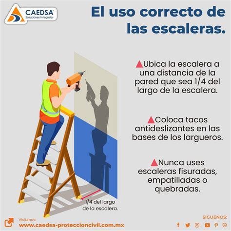 El Uso Correcto De Las Escaleras Seguridad En El Trabajo Salud