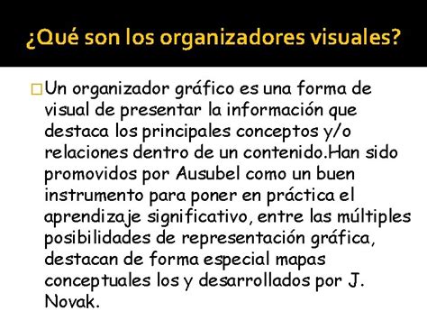 Organizadores Visuales Qu Son Los Organizadores Visuales Un