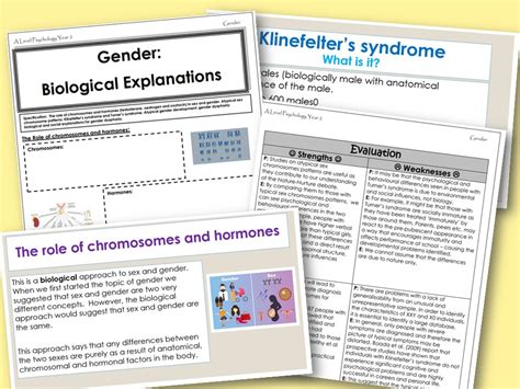 Biological Explanations And Atypical Development Gender Aqa Psychology Teaching Resources