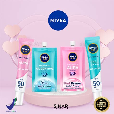 Sinar Nivea Sunscreen Sun Protection Face Serum Instant Aura Oil