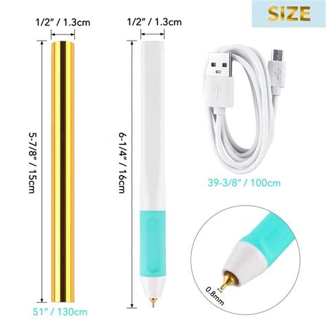 CYFUN DESIGN 1PC USB Hot Foil Pen Heat Active Pen With 1 Roll Foil Paper SHEIN USA